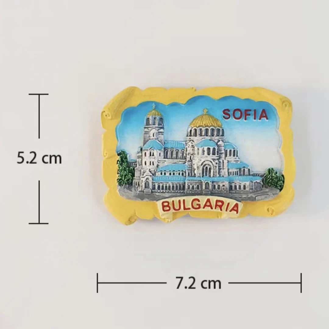 Bratislava Slovacchia 3D Magneti da Frigorifero Souvenir Adesivi magnetici in Resina Fatti a Mano Decorazione della Cucina di casa, Slovacchia Magnete da Frigorifero Collezione Regalo