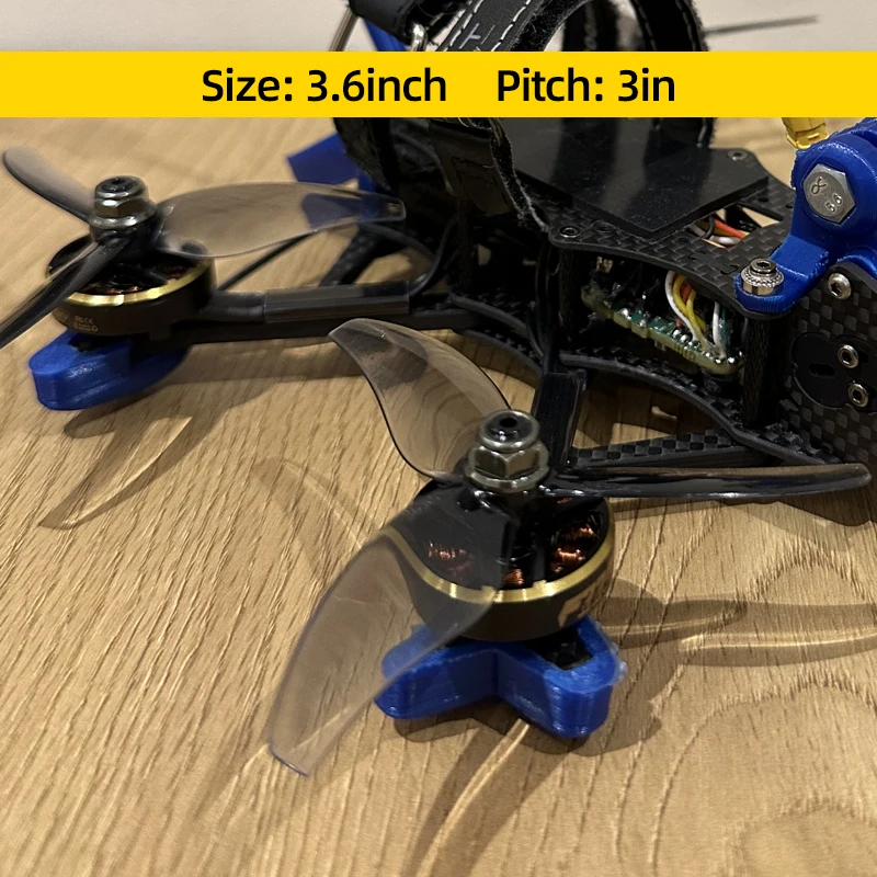 8/10/12Pairs Gemfan Hurricane 3630 3-Blade Propeller CW/CCW 3.6X3X3 PC Props For FPV Freestyle 3.5inch Toothpick Foxwhoop Drone drone accessories