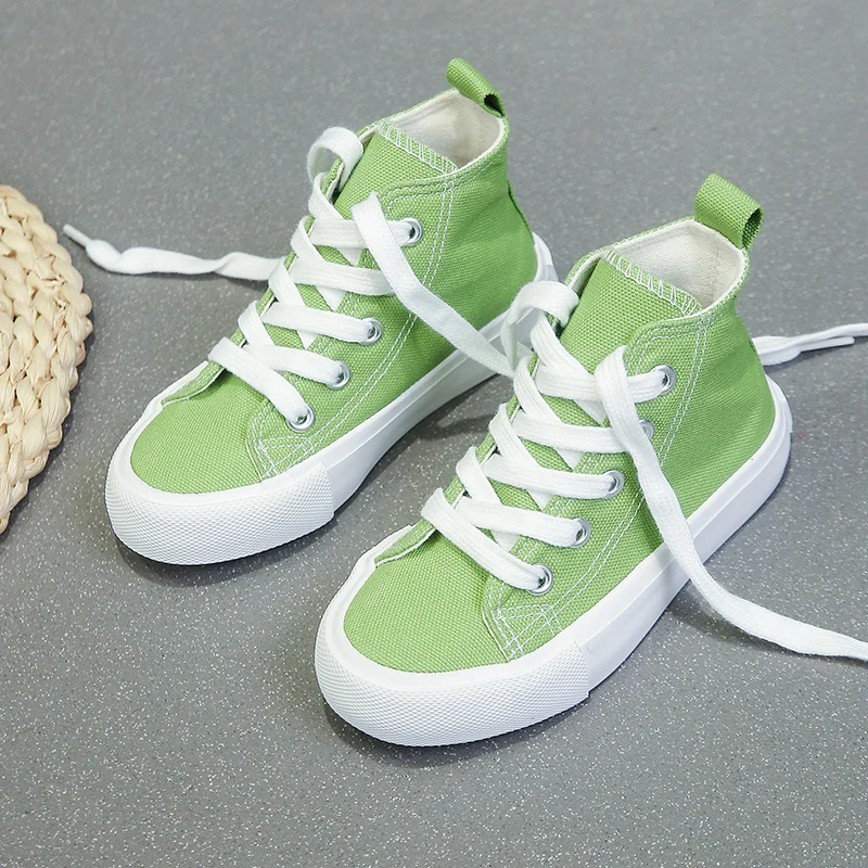Children's Canvas Shoes - Breathable Kids Casual Lace-Up Sneakers | Unisex Footwear