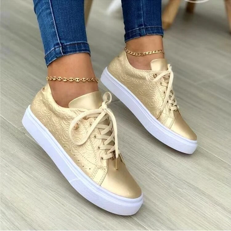 rose gold womens tennis shoes