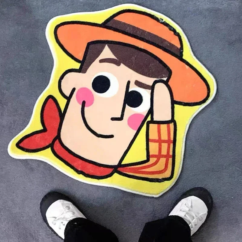 Disney Lilo and Stitch Winnie The Pooh Cushion Anime Non-slip Mat Kawaii Buzz Lightyear Absorbent Carpets Living Room Bathroom 5