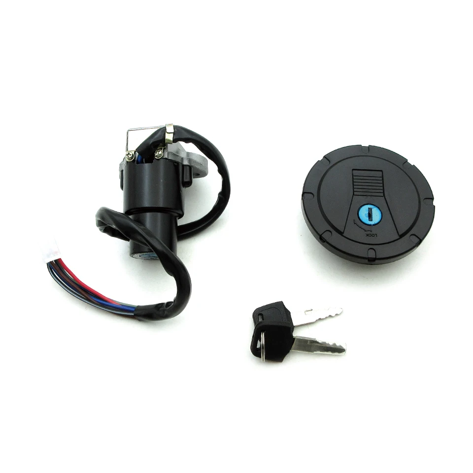 Ignition Key Switch Lock Cylinder For Kawasaki KLR650 1987-2007 - Replacement Ignition Barrel With Key