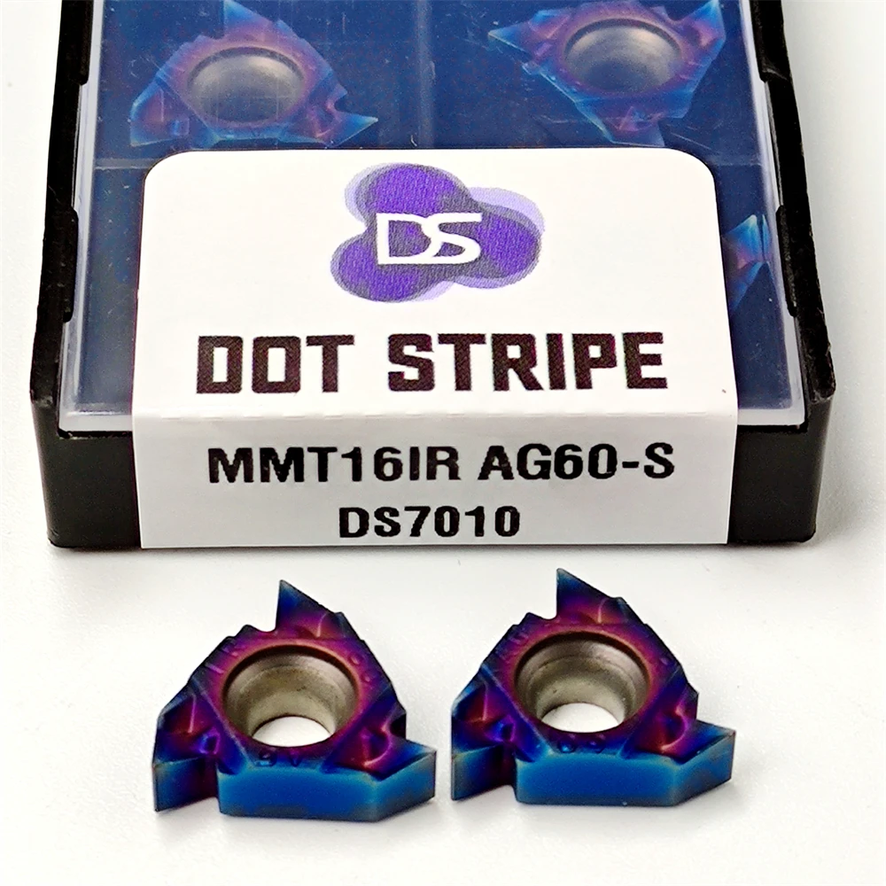 

Высококачественный MMT16ER MMT16IR AG60-S Nano синий карбидный вкладыш MMT 16ER 16IR AG60-S CNC токарный инструмент резьбовой токарный станок режущие инструменты