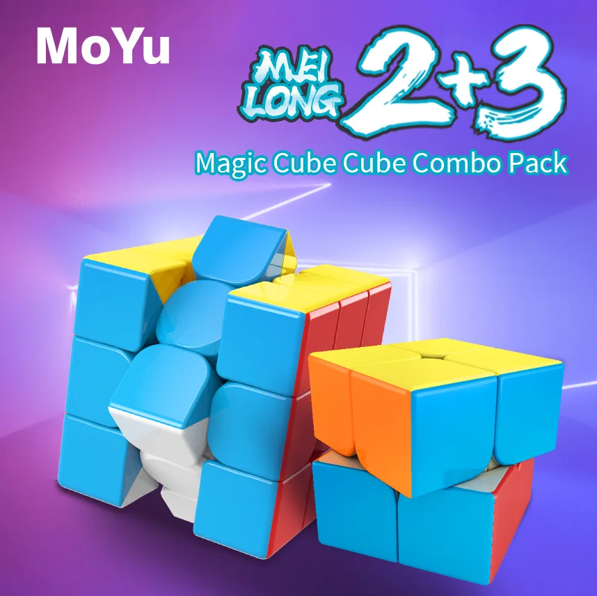 

MoYu MeiLong Magic Cube Set 3x3 2x2 Cubo Magico 3×3 Professional Speed Cube Set Speed Puzzle Fidget Children's Toy MF9312