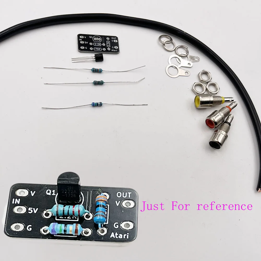 Mod AV Composite Pour Atari 2600 - Sortie Vidéo + Audio (péritel Compatible)