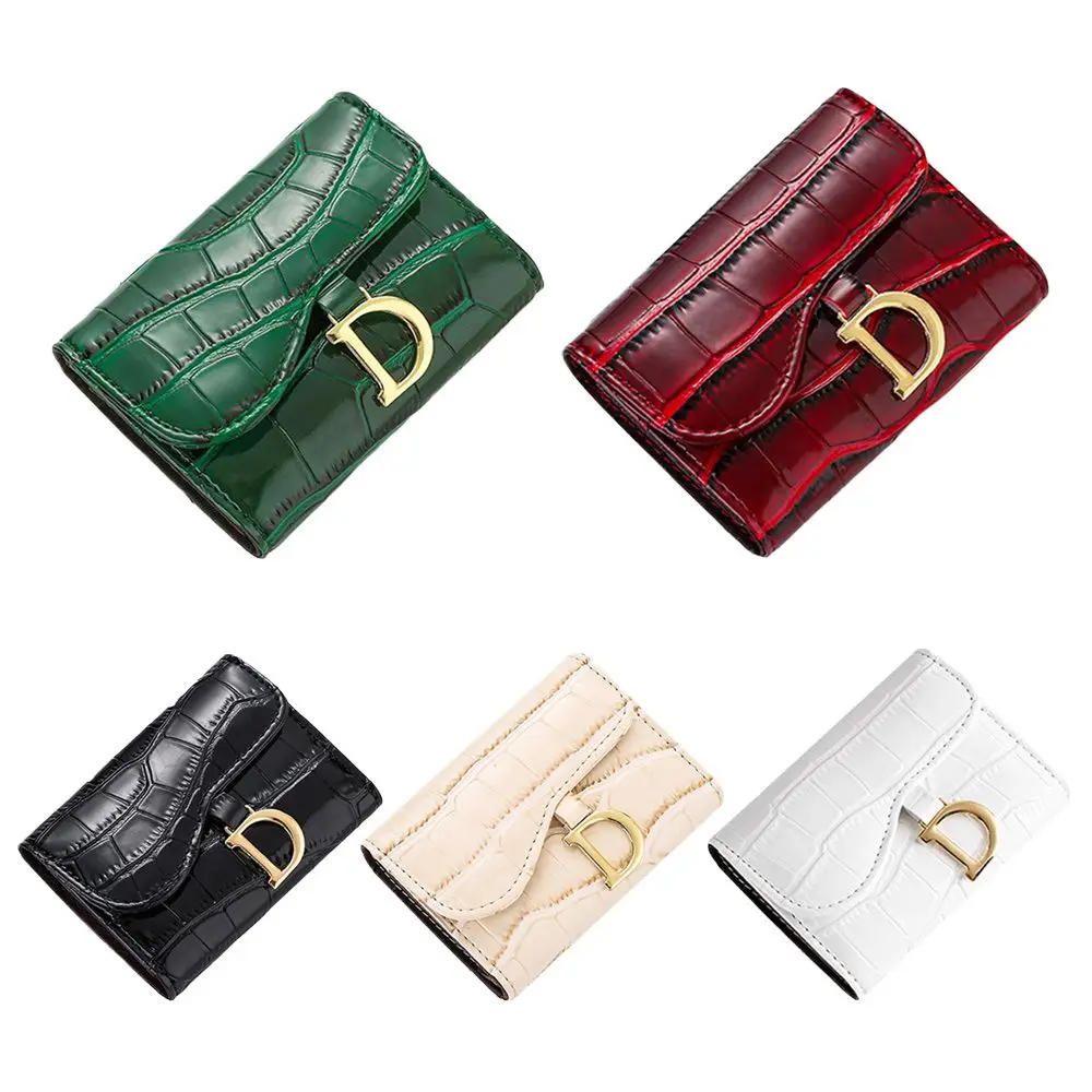 Multi-functional Mini PU Multi-Card Clutch Bag Card Holder Short Wallet