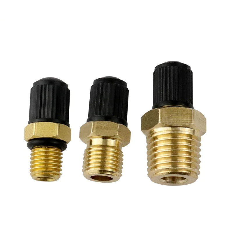 Brass Tire Valve Stems 1/8 NPT 1/4 NPT M8x1 High-Quality Air Valves for Car Motorcycle Bike Tires Caps Durable