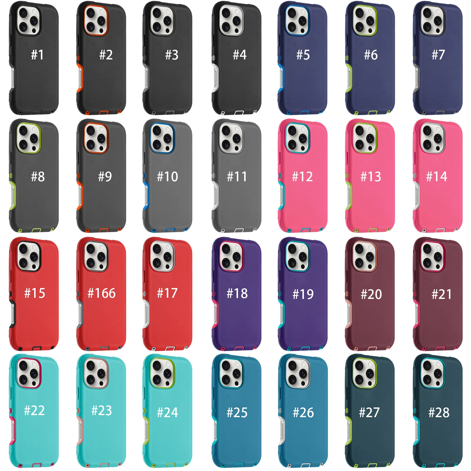 Armor Shockproof Defender Phone Case – Durable Hard PC+TPU Back Cover