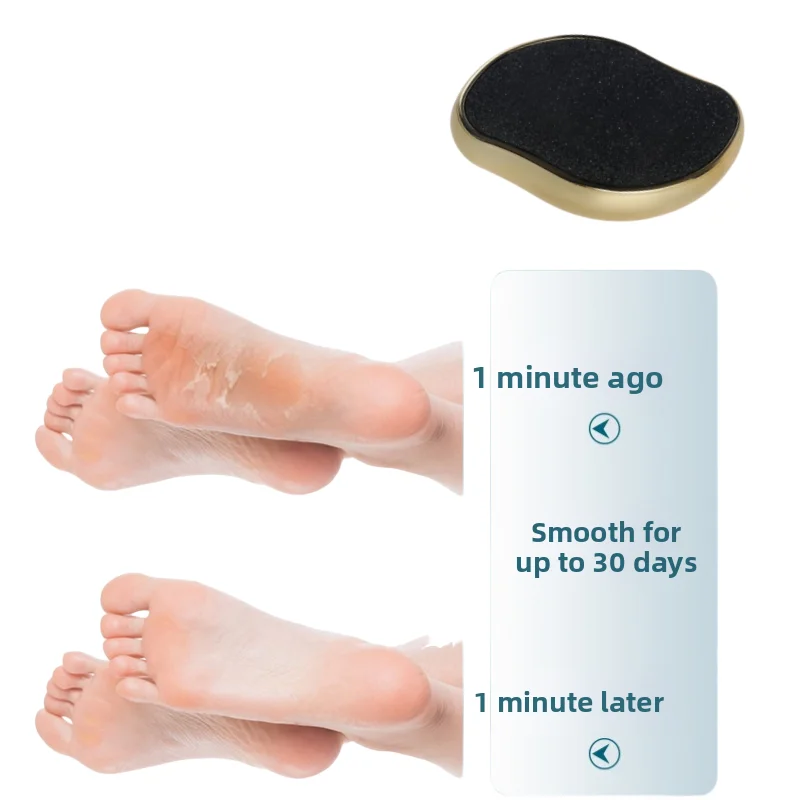 Dead Skin Remover  Nano Glass Heel Scraper Feet Shower Foot Scrubber Pedicure Shower Care CrystalTreat Hair Tools