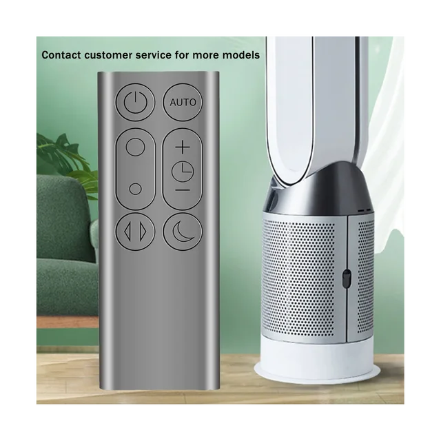 A14G-Replacement Remote Control Suitable for DP01 DP03 TP02 TP03 Air Purifier Leafless Fan Remote Control Grey 4