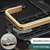 Kitchen Storage bathroom shelves Organizer Aluminum Alloy Shower Shelf  Accessories Shampoo Rack multi-scenario No Drill Shelf 5
