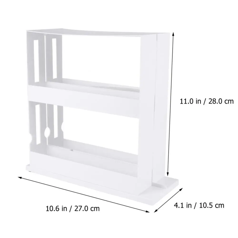 Spice Storage Rack Slide Rail Saving Place Rotate Durable Practical Kitchen Storage Holder Storages-tool Organizer Box Household