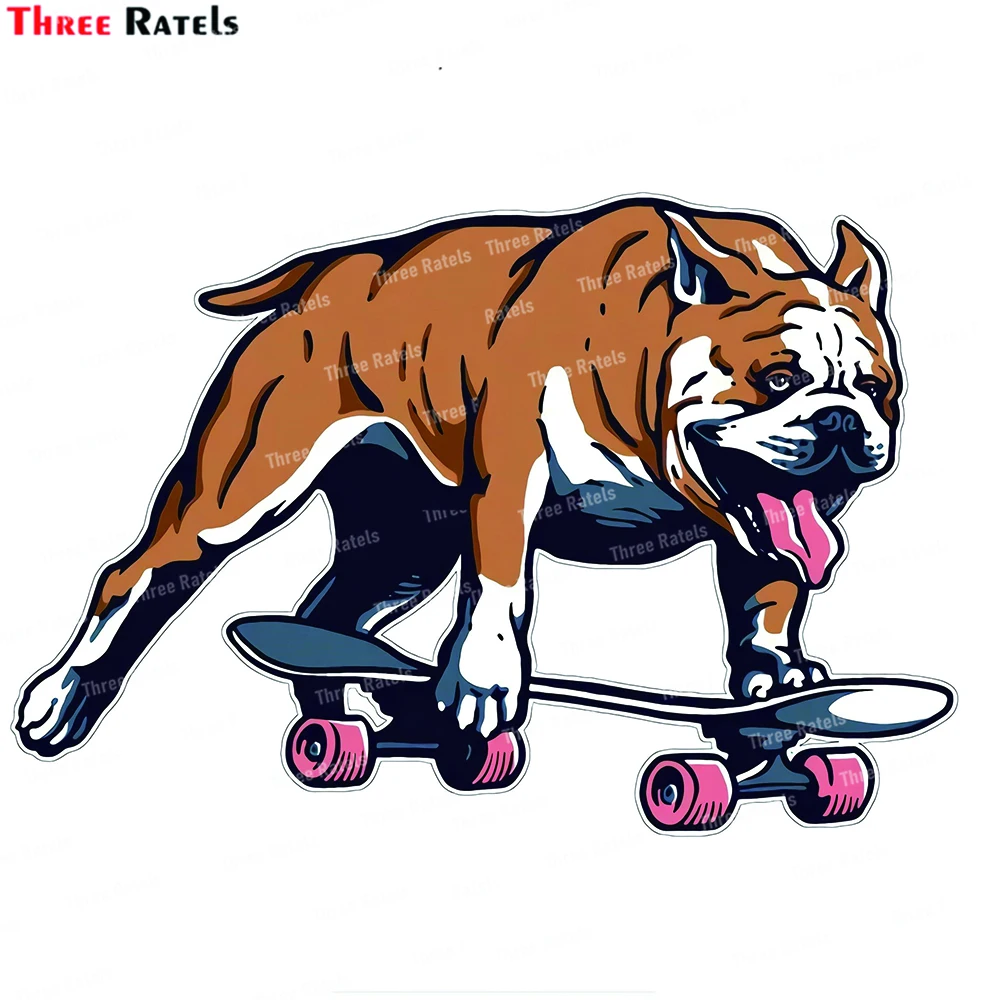 

Наклейка Three Ratels J773 Bull Dog на скейтборд, наклейка для скейтборда, украшение для ноутбука