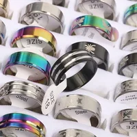 Stylish Stainless Steel Rings Set For Men And Women 100pcs