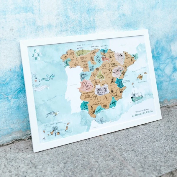 Mapa de España para rascar - AliExpress