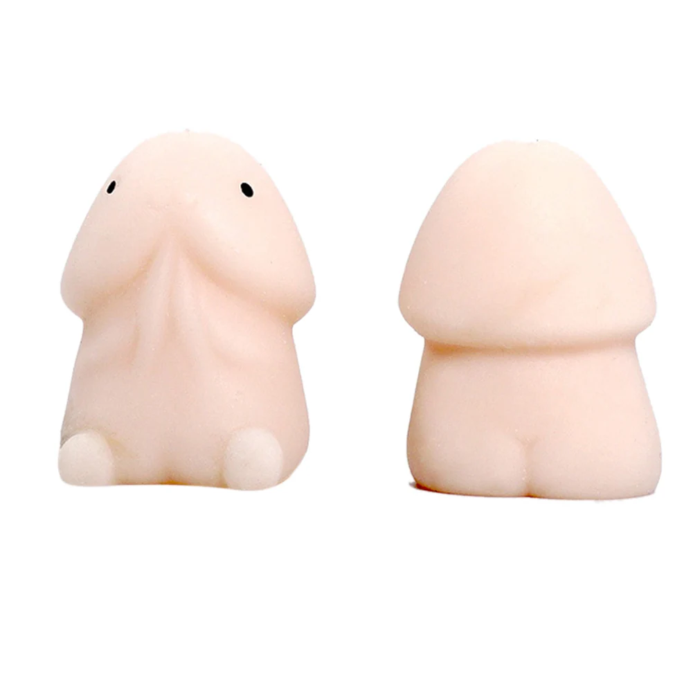 2pcs Dick Shape Mini Penis Squishy Decompression Toy squishy Slow Rising penis Stress Relief Toys Interesting Gifts