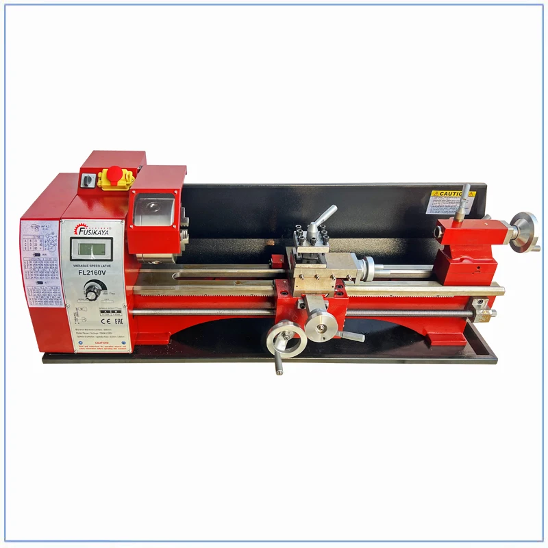 1100W Metal Lathe 6mm Spindle Wall Thickness Mini Metal Lathe Distance center 600mm FL2160V