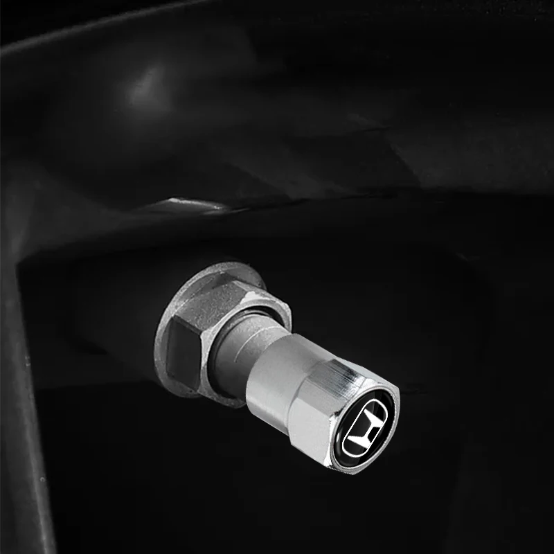 New 4Pcs Car Wheel Tire Valve Caps Air Stem Covers Accessories For Honda Civic Fit Jazz Accord Pilot Passport CRV BRV HRV S83b28242482e4e31b2c2a709e7eb133ds