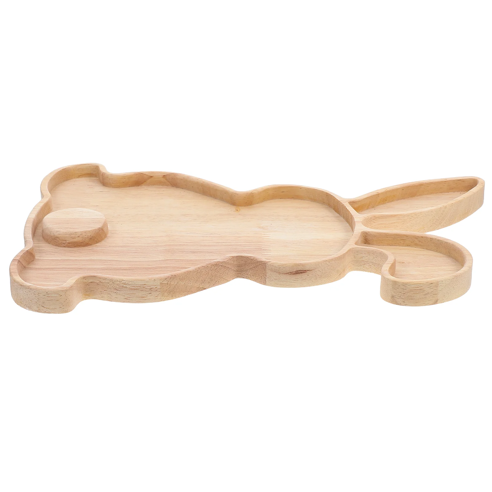 Easter Bunny Tray Rabbit Shape Wooden Plate Food Serving Tray Decorative Wood Tray Fruit Wooden Tray Bowls Plates Trays Home 2