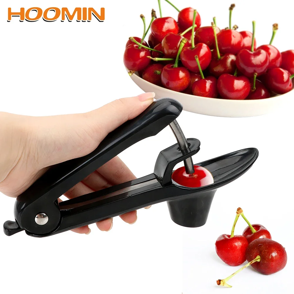 1PC Cherry Core Seed Remover Kitchen Accessories Useful Olives Go Nuclear Device Cherry Pitter Plastic Fruits Gadgets Tools