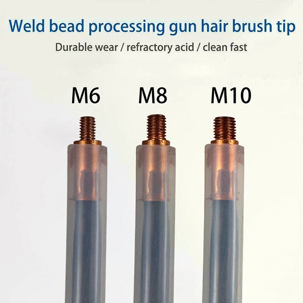 Pickling TIG WIG MIG MAG Brush M6 M8 M10 Cover Cleaning Tool Weld Cleaner Weldseam Carbon Fiber Brush/Acid Scrubbing Brush