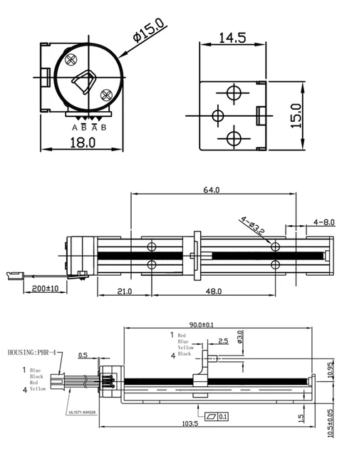 Miniature Sliding Table SM15-80L Stepper Motor Linear Motor Screw Rod  Slider Nut Small Sliding Table Diy Engraving Machine - AliExpress