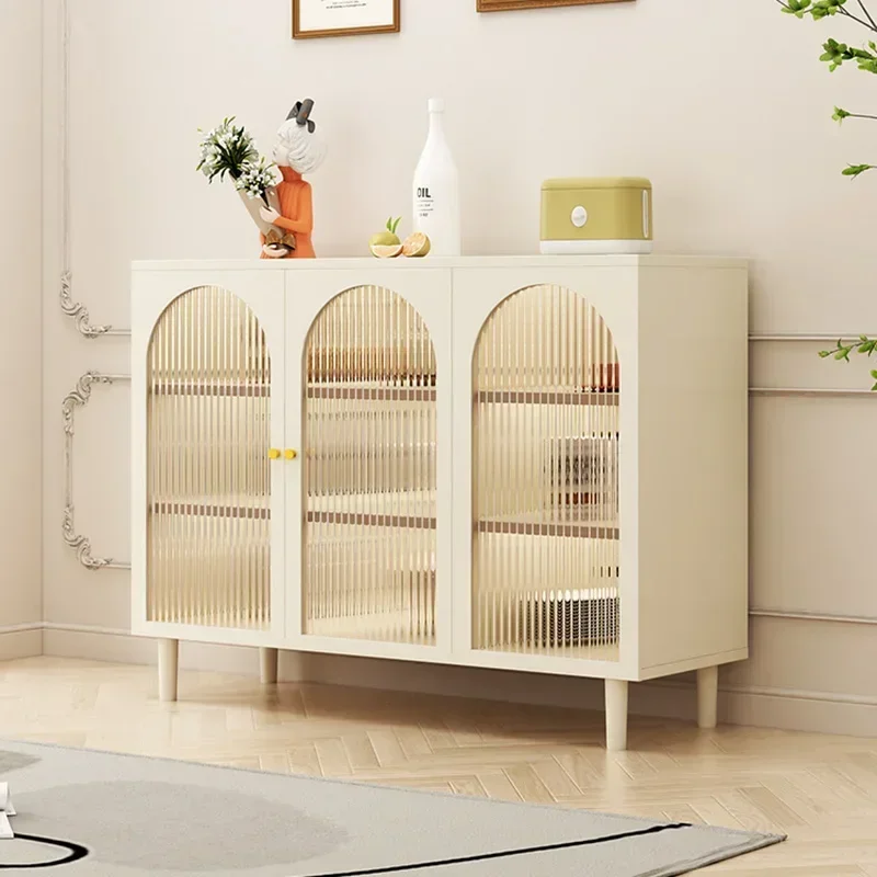 Nordic White Sideboards Storage Locker Space Saving Sideboards Kitchen Cabinet et Corner