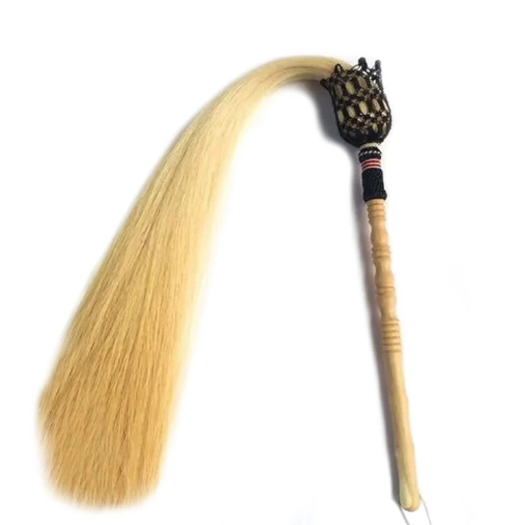 Description Picture 2 of itemTaiji Articles Brushing Dust True Ponytail Taoist Props Outdoor Martial Arts Practice Traditional Performance Tools For theater
