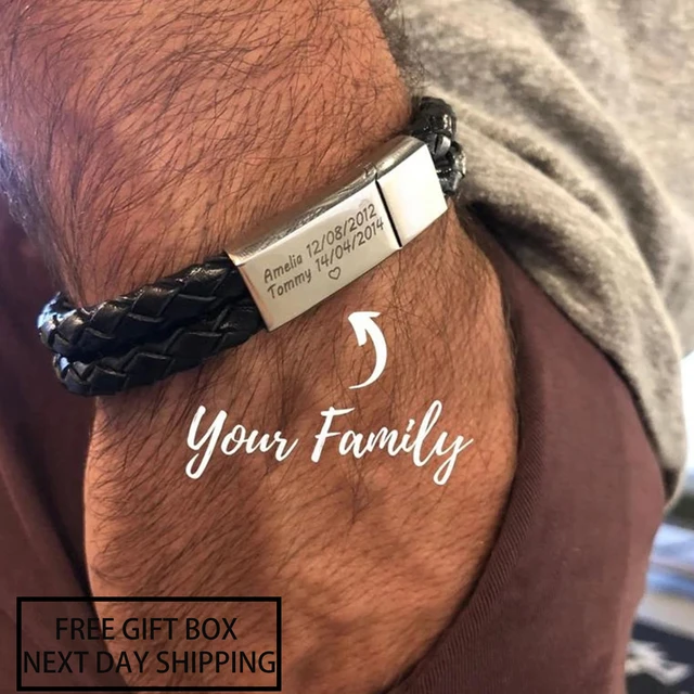 Men's Personalised Rope Bangle | Chambers & Beau