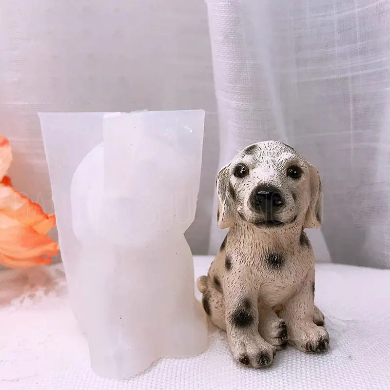 

Силиконовая форма для собак-далматинцев, 3D форма для животных, собак, шоколада, пластырь для собак, эпоксидная смола