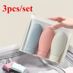 Compact Travel Refillable Cosmetic Containers Set - 3 Pack, 60ML Squeeze Bottles (3pcs)