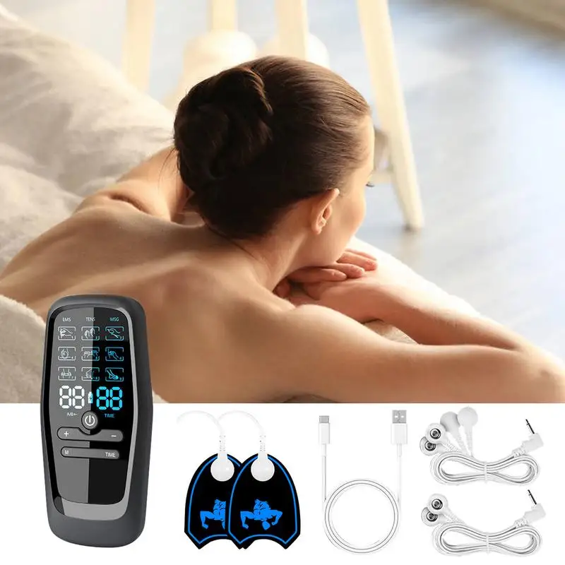 Electric Neck Massager Micro-Current Massager Cervical Neck Massage Machine Multi-Functional Muscle Exercise For Travel Business Trip