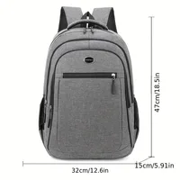 Large Capacity Backpack, Men's And Women's Student Computer BagMulti Pocket Waterproof And Wear-resistant Commuting Backpack,Chr - Image 3