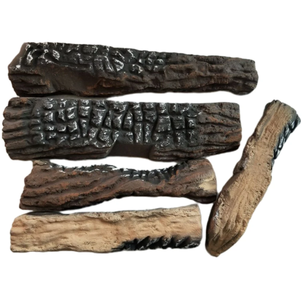 

Искусственные бревна для биоэтанола или газовых каминов набор из 5 декоративных деревянных частей термостойкий реалистичный вид