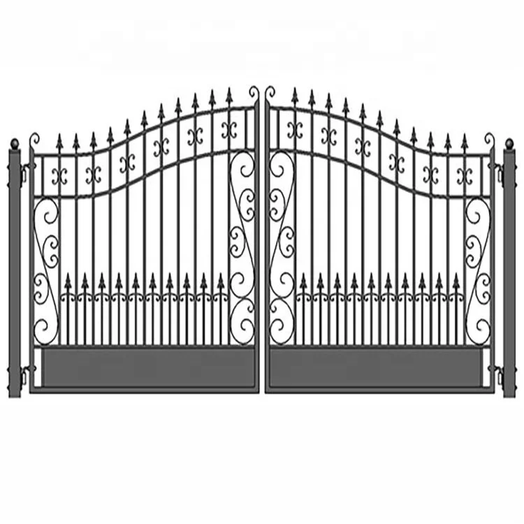 Hot Sale Traditional Wrought Iron Gate Supports Sizes And Colors With Images, Providing The Best Prices