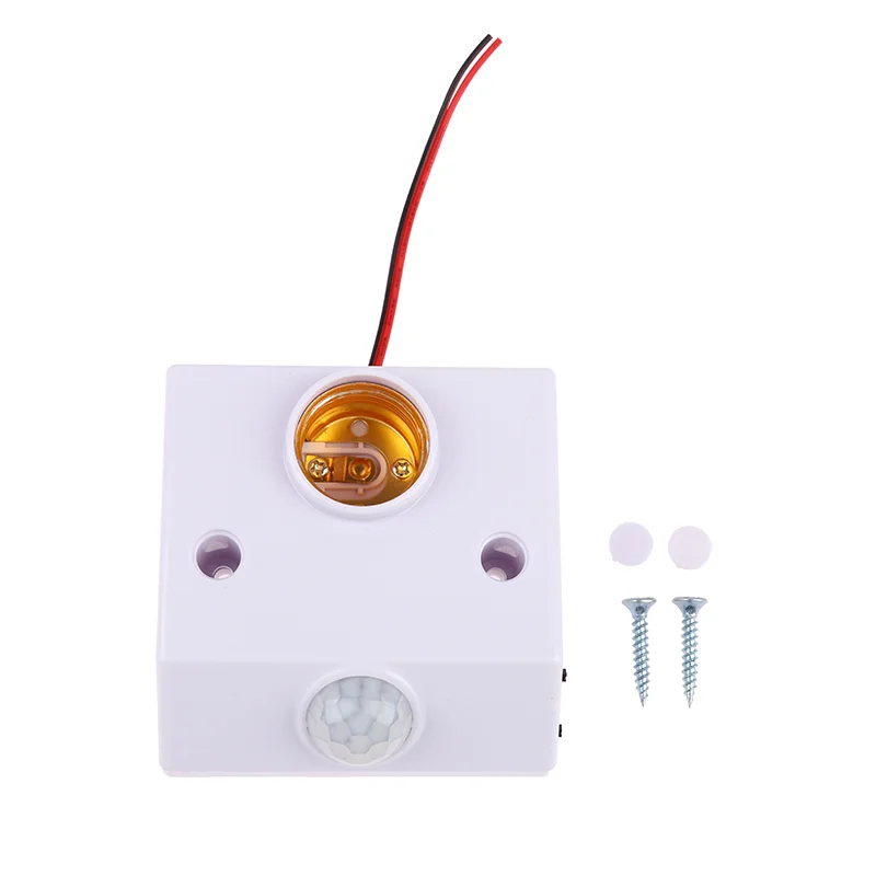 Lampholder Nut Socket With PIR Motion Sensing Switch AC 90V-250V lamp holder lamp bulb holder
