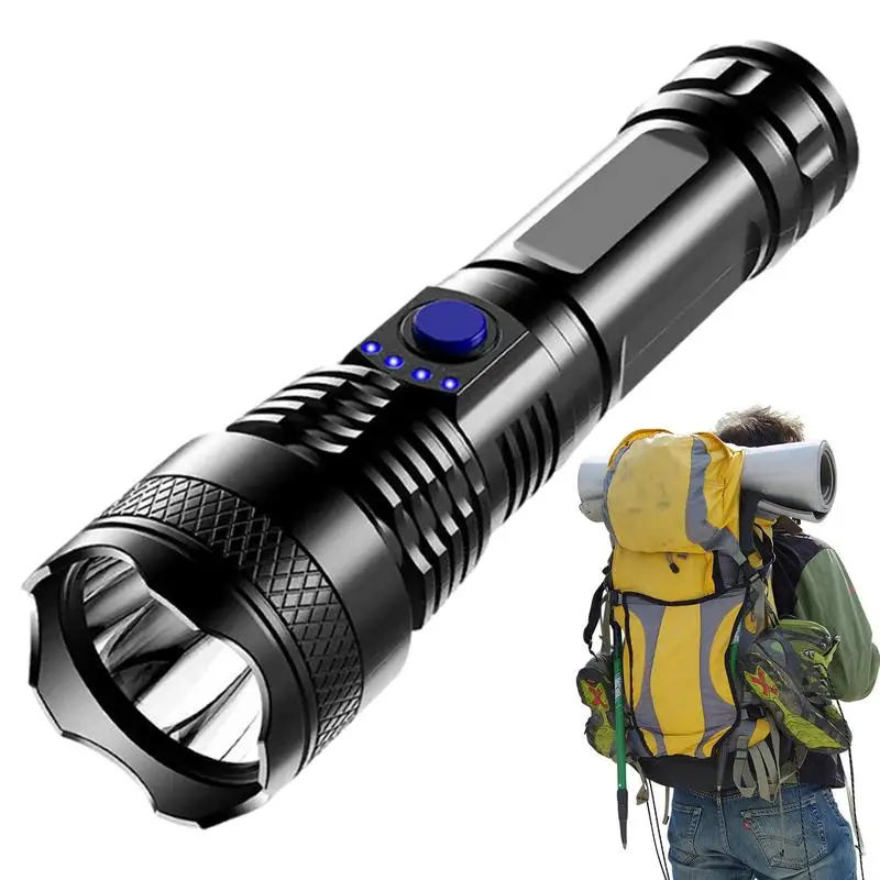 

Светодиодные фонарики высокой мощности, суперъяркий светодиодный фонарик с зарядкой от USB, сильный светодиодный фонарик для кемпинга