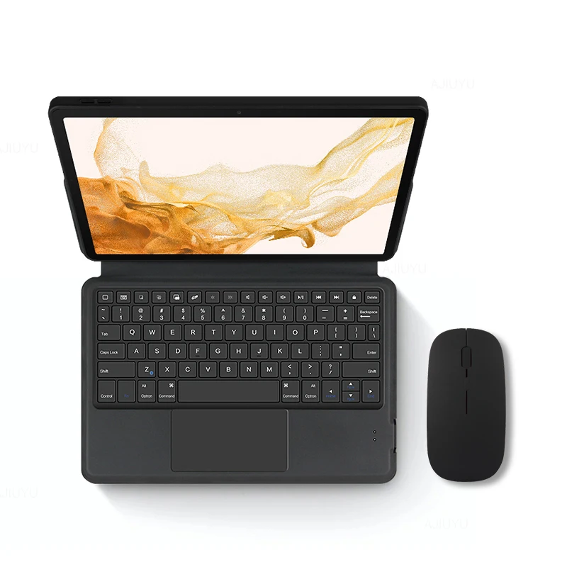 화웨이 삼성 갤럭시 탭 S8 11 &SM-X700 X706 S7 SM-T870 T875 태블릿 터치 패드 블루투스 키보드 보호 커버 쉘