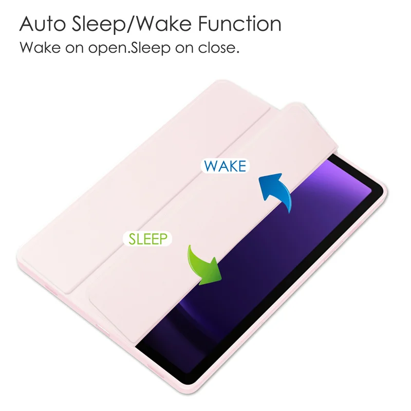 Crystal-Clear Hard PC & Soft Back Protective Case for Galaxy Tab S9 FE+ (2023)