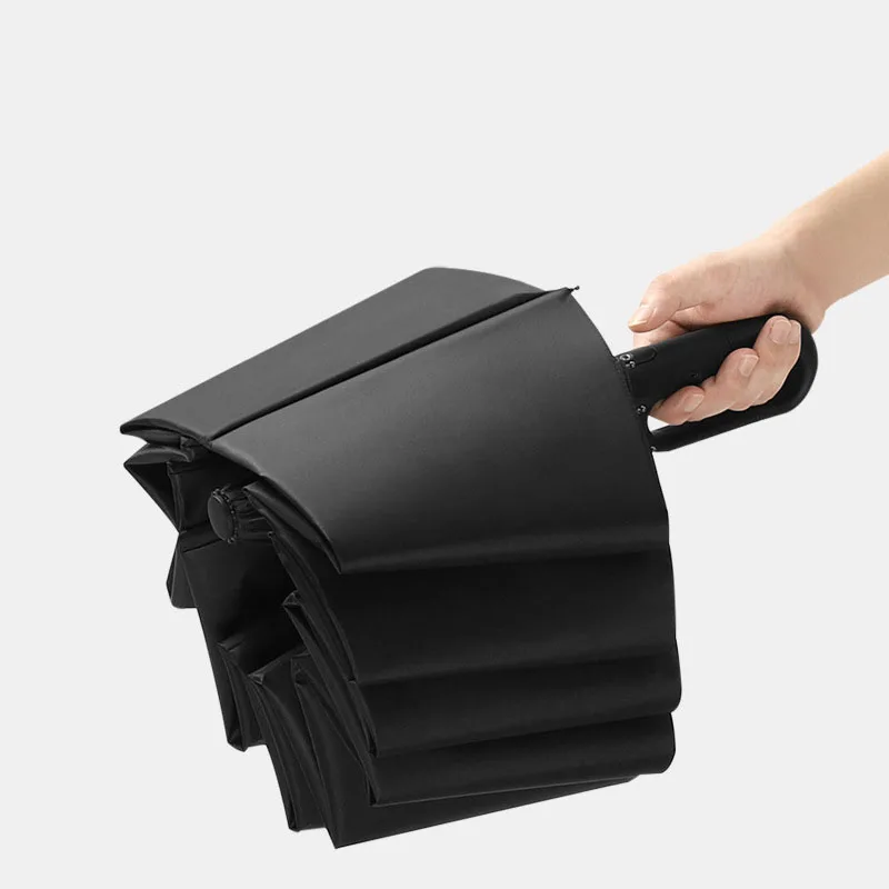 Storm-proof Automatic Umbrella 20 Bones Vinyl Shade UV Protection Umbrella Folding Hook Men Women Parasol Sunshade For Xiaomi