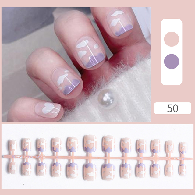 False Nail Tips Solid Color Matte Super Long Coffin False Nail Ballet Press on Nails Tips for Artificial Fingernails