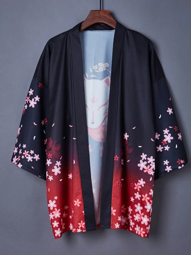 Japanese kimono Japanese kimono cardigan kimono mujer Japanese kimono cardigan summer beach sunscreen loose kimono mens shirt yukata haori retro women Asian