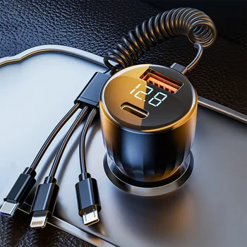 New Car Charger, Multi-Port Fast Adapter, Car Decoration Shape, Auto Accessories