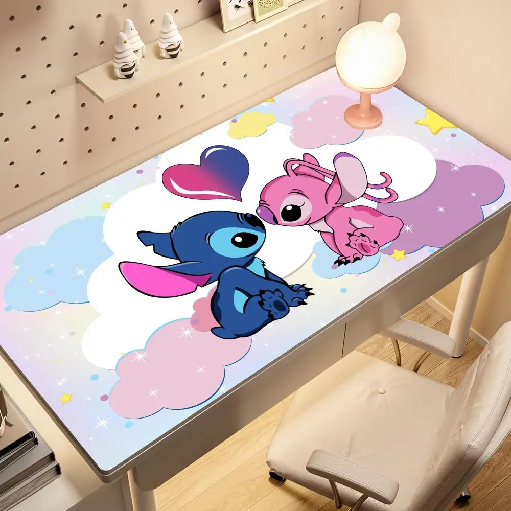 Large Kawaii Stitch Anime Mouse Pad - Non-Slip Gaming Desk Mat