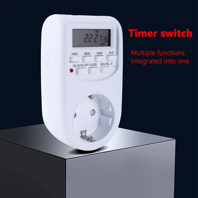 Eu Plug Timer Switch Energy Saving Week Hour Programmable Digital Timer 220V-240V 50Hz Garden Automatic Irrigation Timing Socket 4