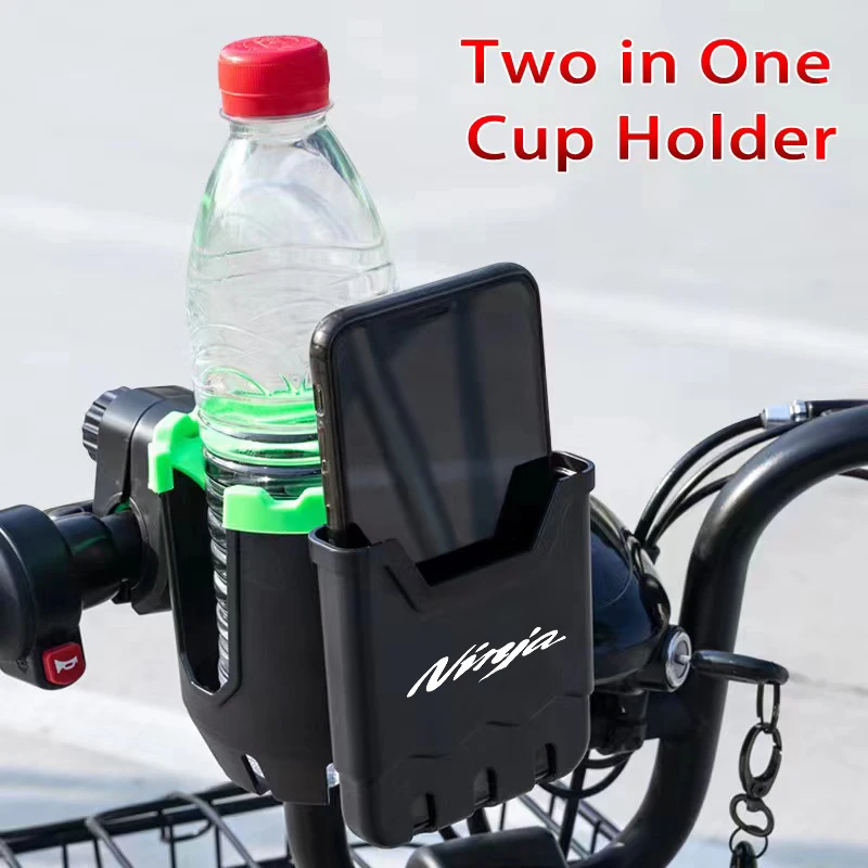 

Motorcycle Cup Holder Universal Drink Holder Bike Water Cup Bottle Holder for Kawasaki Ninja 250 300 400 650 1000 Accessories