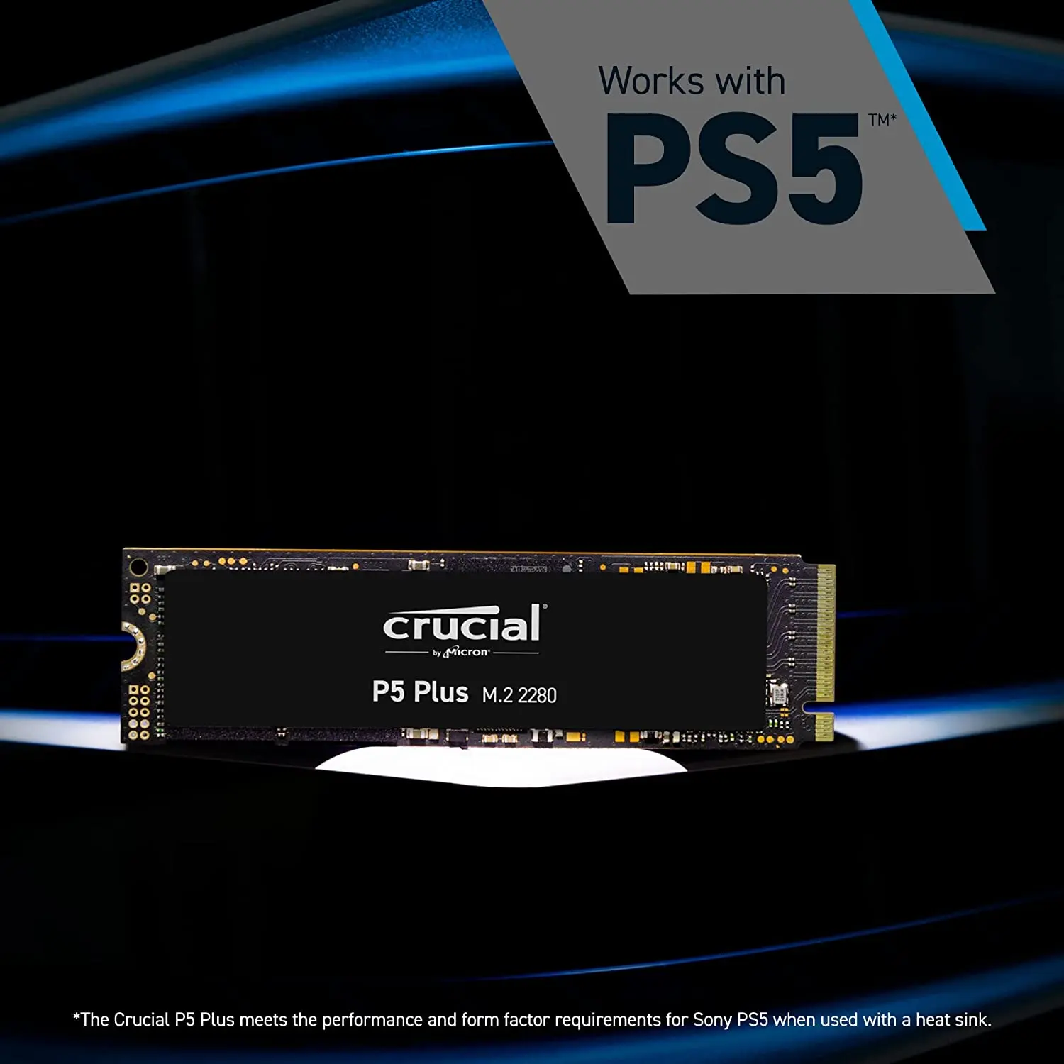 Crucial P5 Plus PCIe 4.0 3D NAND NVMe M.2 Gaming SSD, up to 6600MB