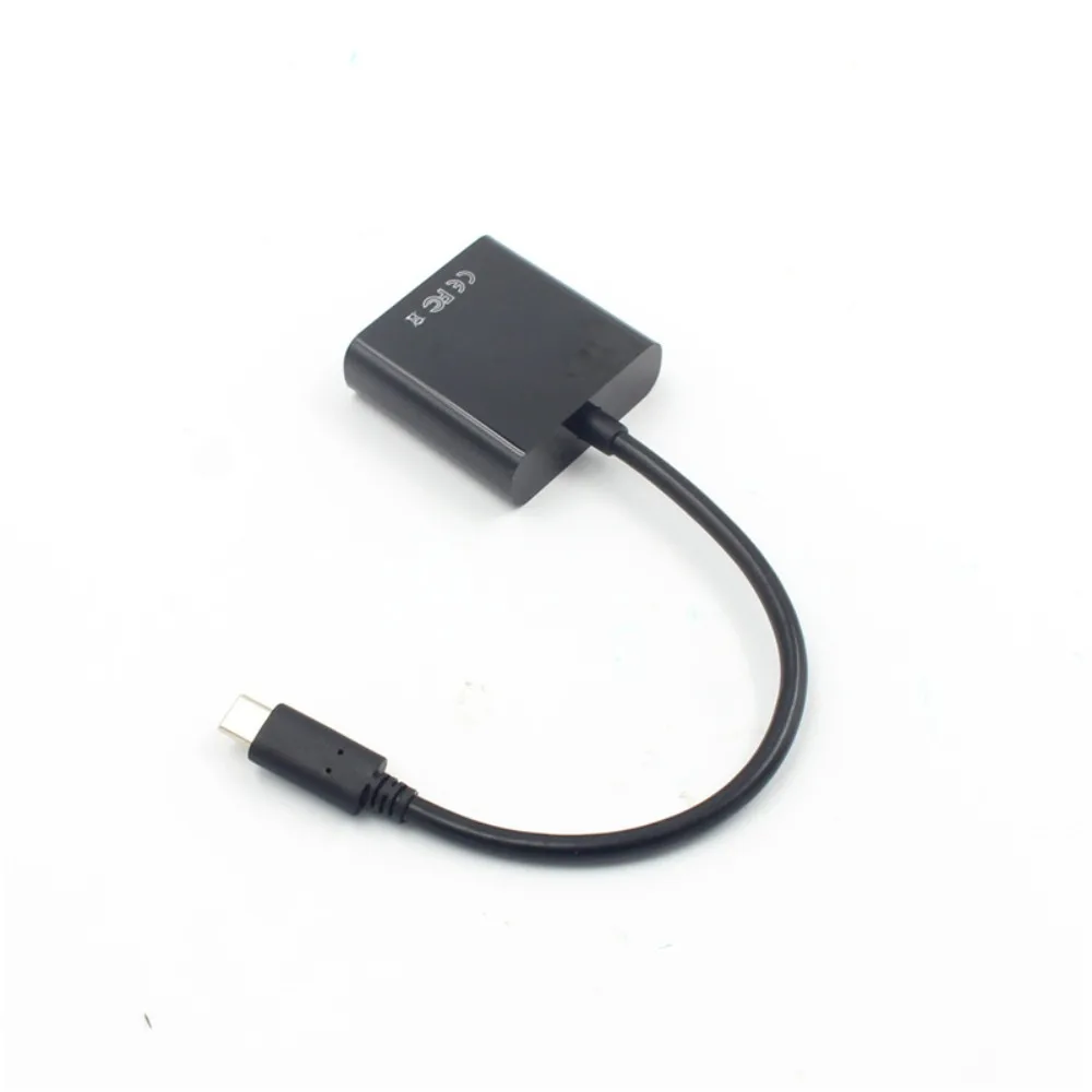 USB3.1 Type C To Female VGA Adapter Video Adapter Projection Line USB 3.1 To VGA 1080p Connection Cable