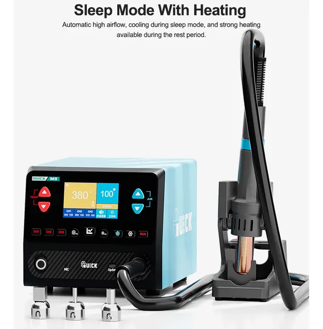 محطة هوت إير ذكية QUICK M9 – تحكم صوتي (Voice Control) و 9 قنوات تخزين 3