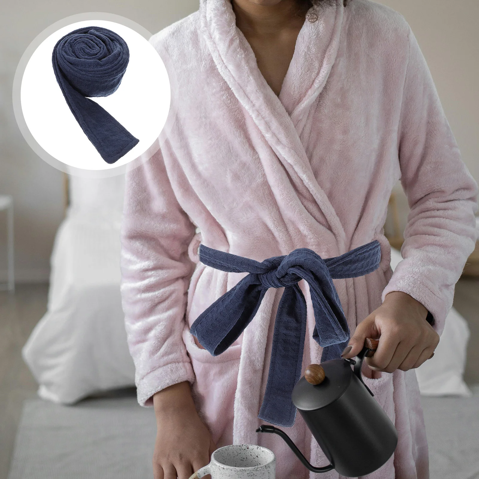 Bathrobe Belt Hotel Robes Men Spring and Summer Men's Party Flannel Replacement